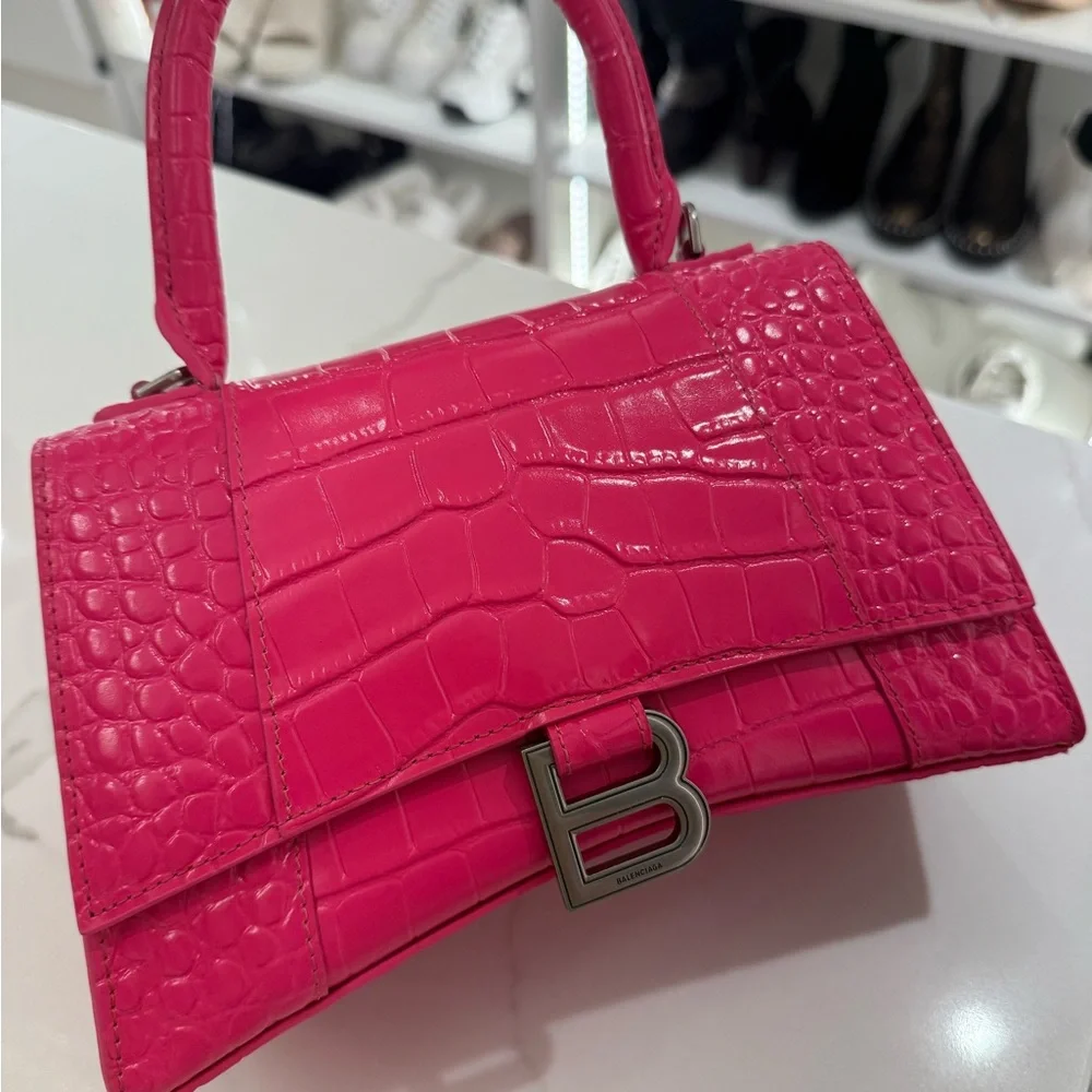 Balenciaga Hot Pink “HourGlass” Bag - Picture 7 of 7